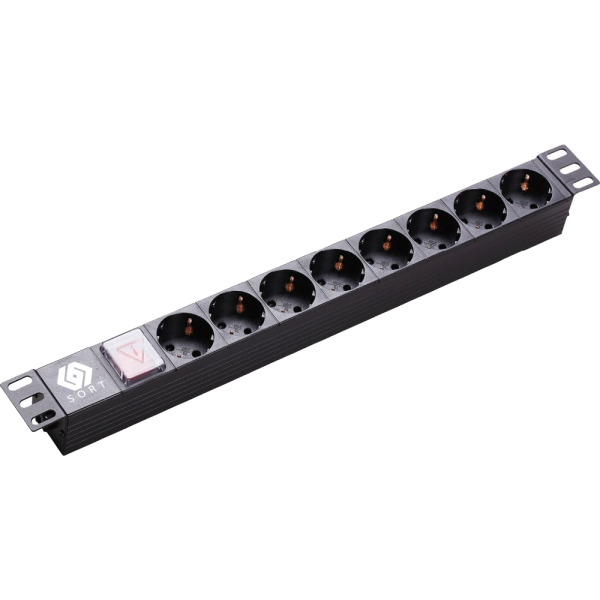 Power Distribution Unit – PDU 6 outlets – Sort – HP-1U-G6-K